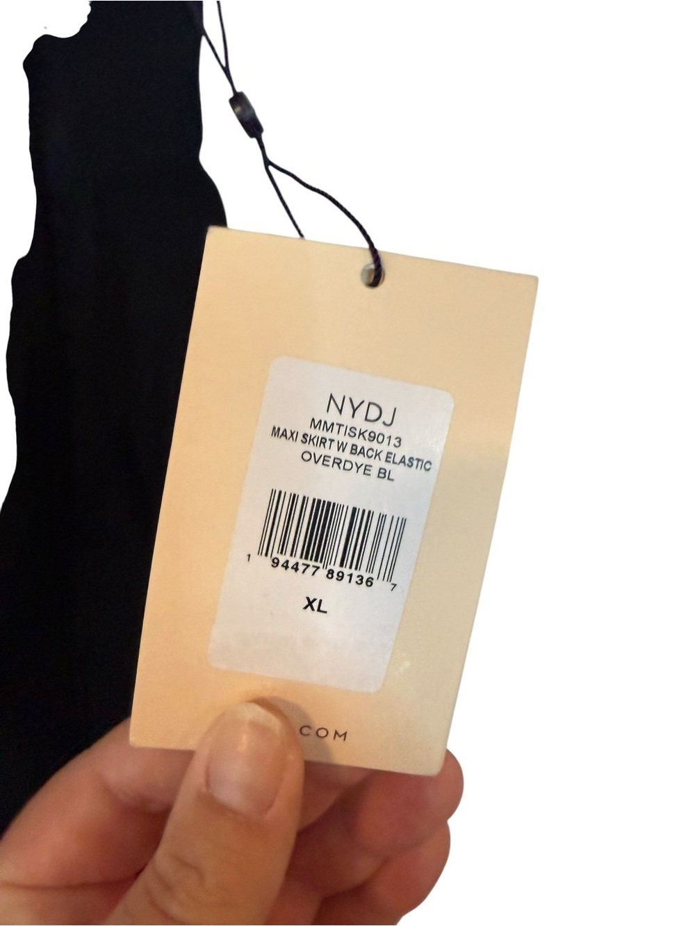 NYDJ women's maxi skirt Black size XL NWT - Picture 3 of 3